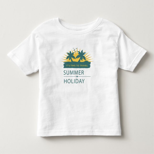 Sommar-Helgdag - liggande T Shirt (Framsida)