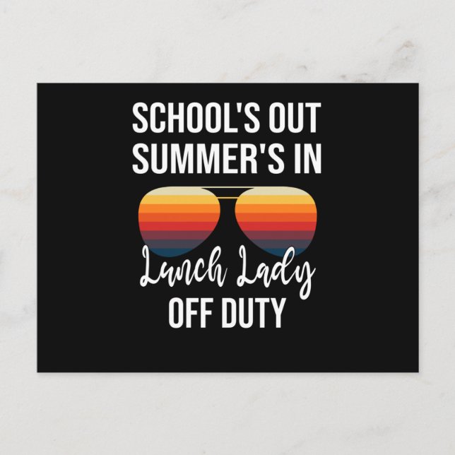 Sommar Helgdagar Studenten Lunchtime School Lunch Vykort (Framsida)