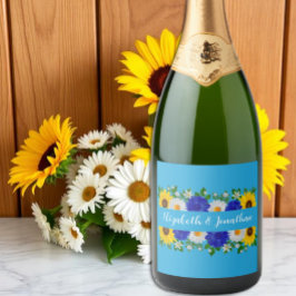 Sommar Himlar Blue Blommigt Bröllop