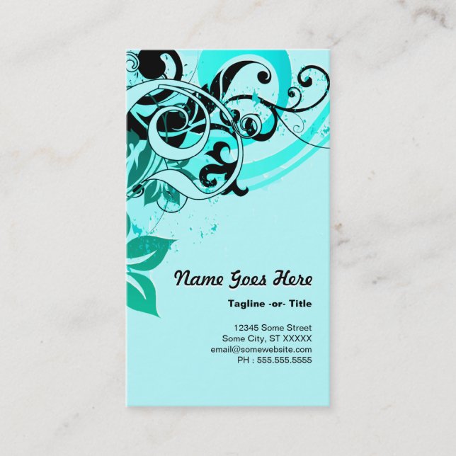 sommar hög-fi visitkort (Framsida)