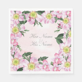 Sommar Hund Ro Flowers Bröllop Pappersservett