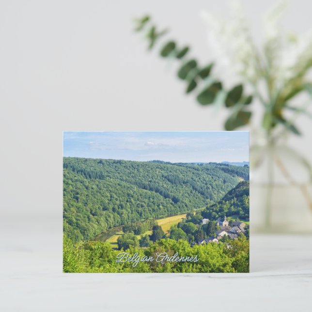 Sommar i belgiska Ardennerna Helg Vykort (Stående Fram)