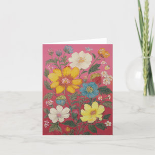 Sommar i Bloom Stationery Tack Kort