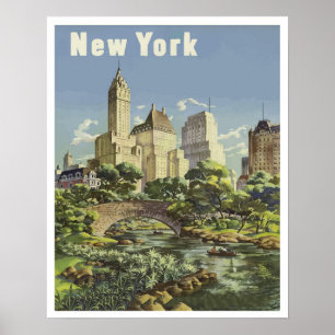 Sommar i Central Park New York Poster