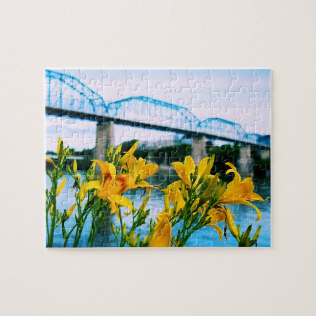 Sommar i Chattanooga - Walnut Street Bridge 8x10 Pussel (Horisontell)