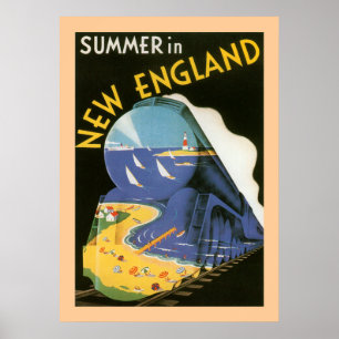 Sommar i den New England affischen Poster