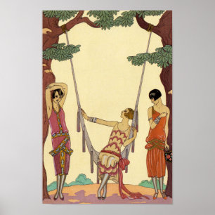 Sommar i frankrikeart décoaffisch poster