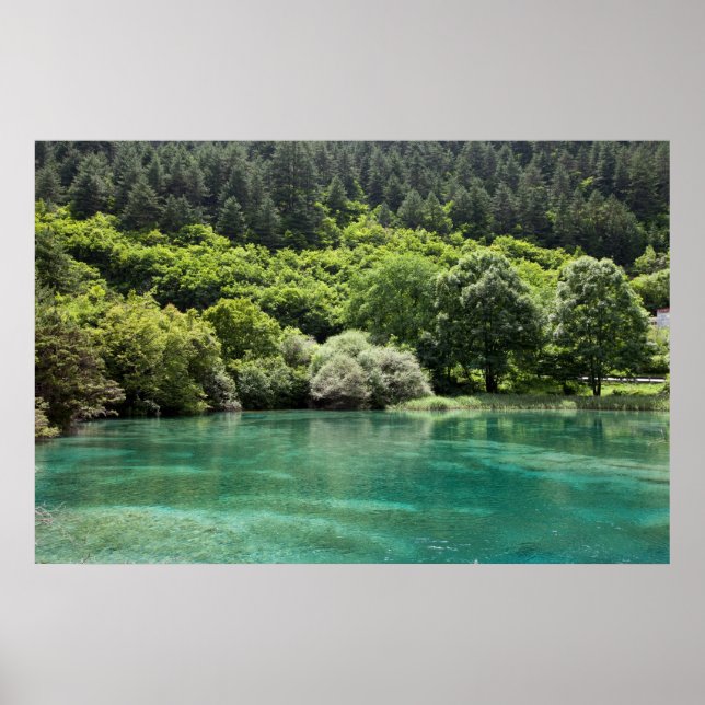 Sommar i Jiuzhaigou Valley Poster (Framsidan)