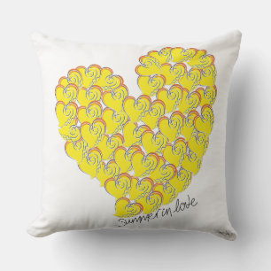 Sommar i Kärlek - Sol & Beach Hearts Kudde