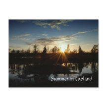 Sommar i Lappland - vykort