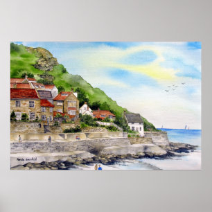 Sommar i Runswick Bay av Farida Greenfield Poster