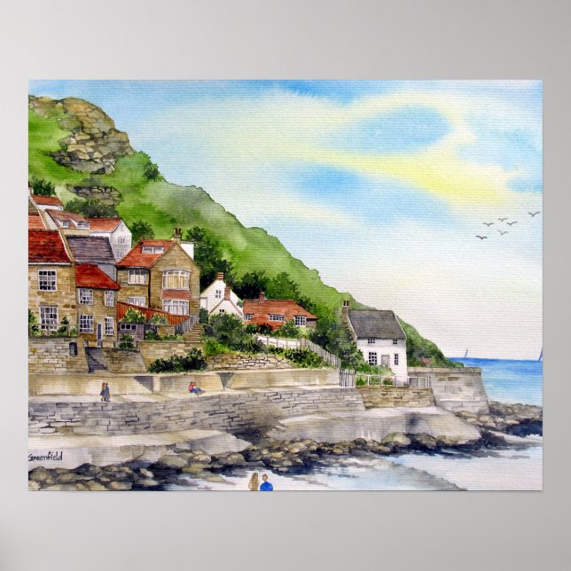 Sommar i Runswick Bay av Farida Greenfield Poster (Framsidan)