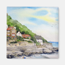 Sommar i Runswick Bay England Farida Greenfield Magnet