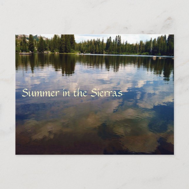 Sommar i Sierrorna Vykort (Framsida)