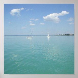 Sommar i sjö Balaton Poster