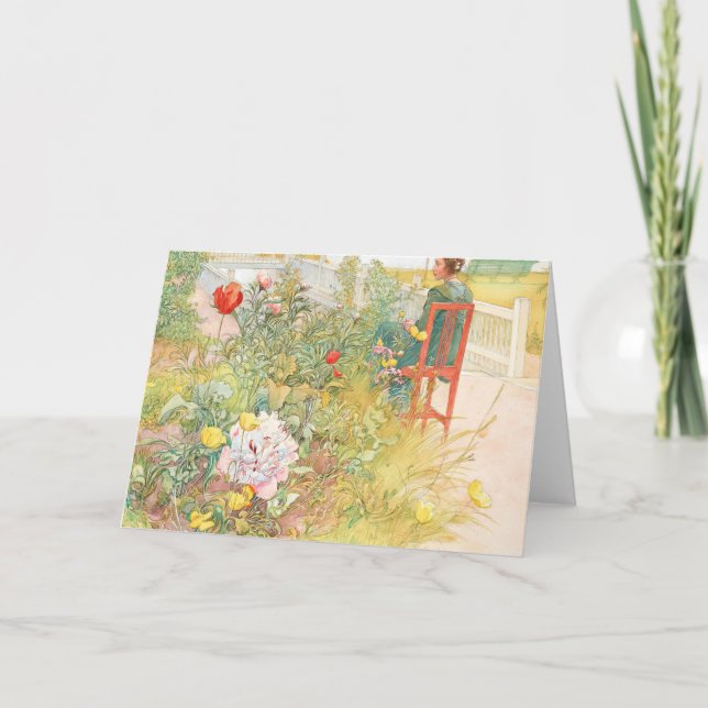 Sommar i söndags född av Carl Larsson Kort (Framsida)