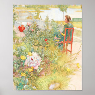 Sommar i söndags född av Carl Larsson Poster