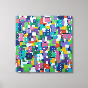 Sommar i staden canvastryck