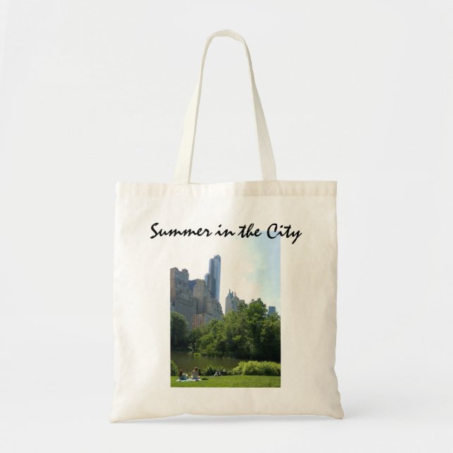 Sommar i staden - New York Tote Bag Tygkasse (Framsidan)