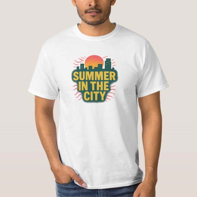 Sommar i T-Shirt-stadens design T Shirt (Framsida)