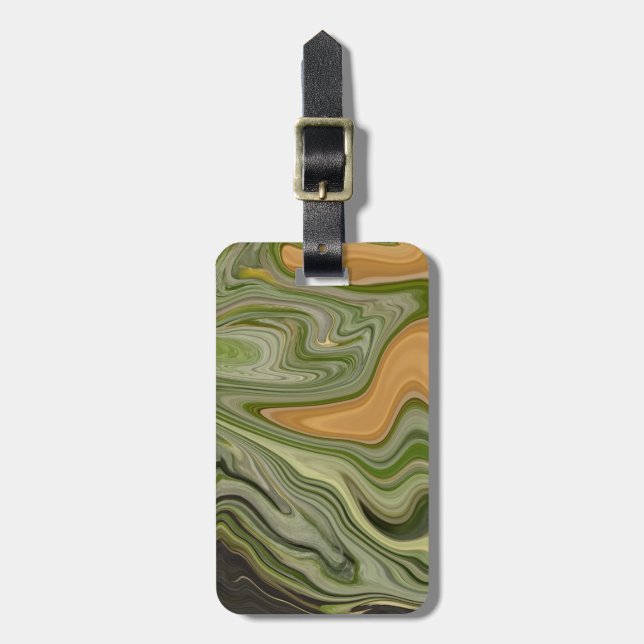 Sommar i Tropical Pineapple Bagagebricka (Vertikal Framsida)