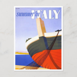 Sommar i Vintage resor vykort för Italien