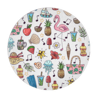 Sommar Inslag Vintage Sömlös Mönster