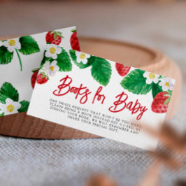 Sommar Jordgubbs Baby Shower Böcker För Bebis Tilläggskort