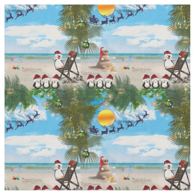 Sommar jul Baby på Beach-serien Tyg (Närbild)