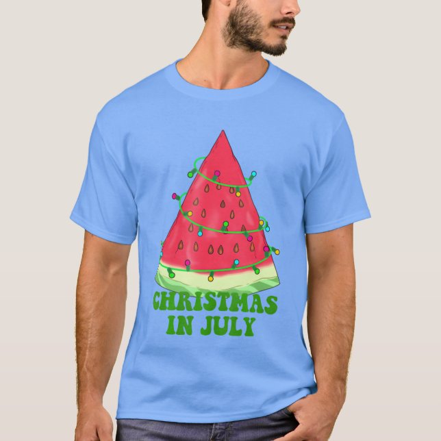 Sommar jul juli i jul i juli Melon T Shirt (Framsida)