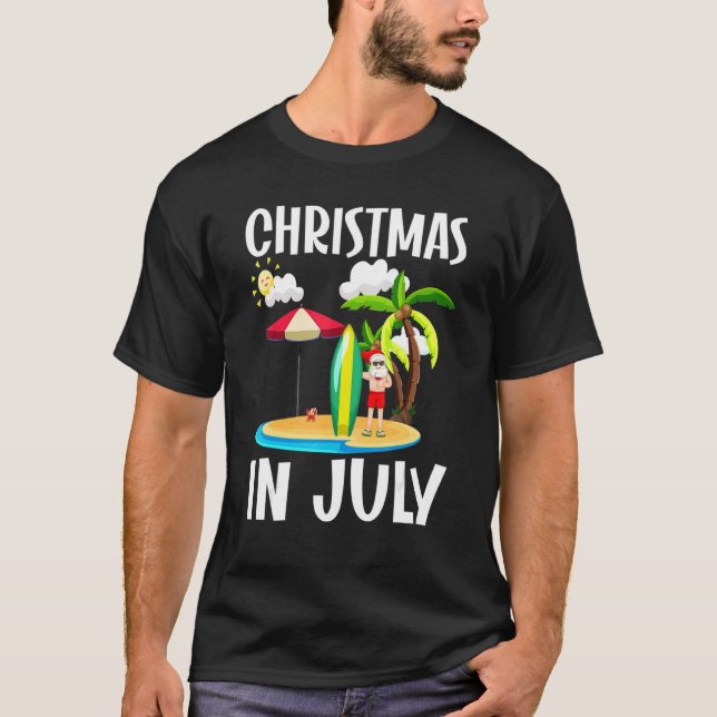 Sommar-julafton i juli t shirt (Framsida)