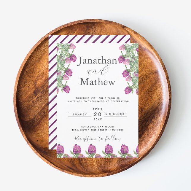 Sommar Jungle Watercolor Blommigt Bröllop Inbjudningar (Summer Jungle Watercolour Floral Wedding Supplies)