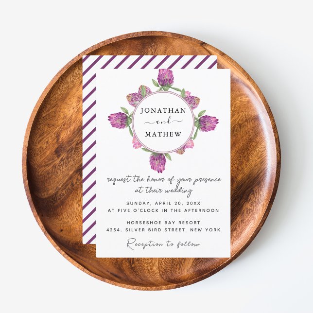 Sommar Jungle Watercolor Blommigt Bröllop Inbjudningar (Summer Jungle Watercolour Floral Wedding Supplies)