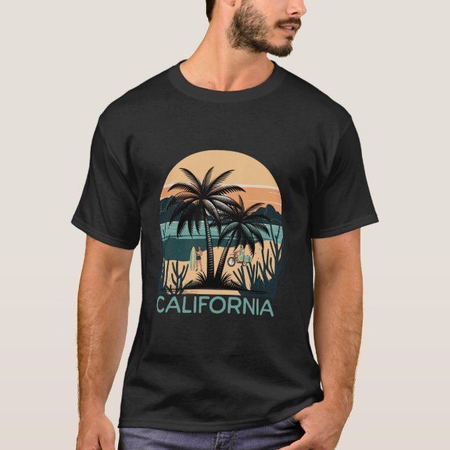 Sommar, Kalifornien T Shirt (Framsida)