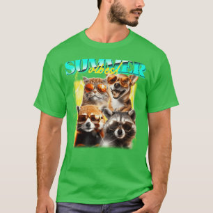 SOMMAR KÄNSLA KUL DJUR familj T Shirt