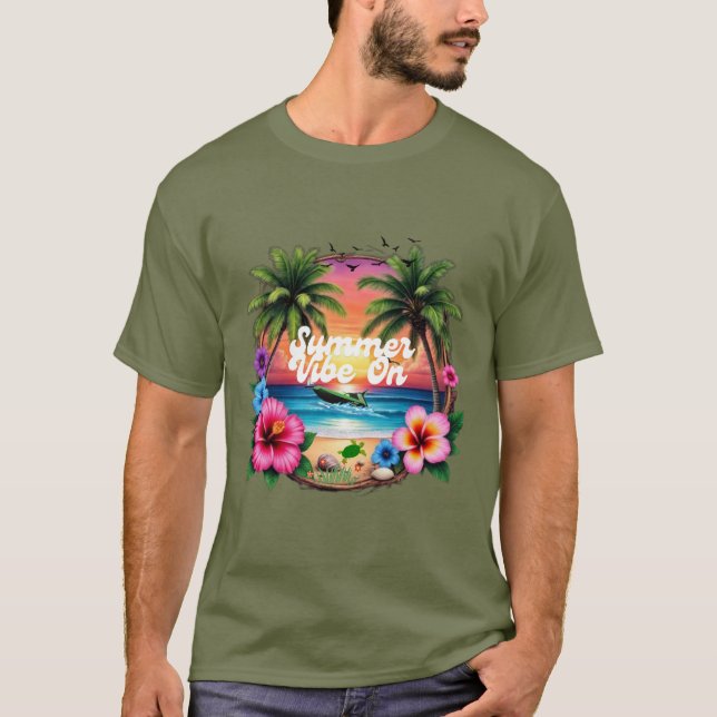 Sommar Känsla På  Hoodie T Shirt (Framsida)