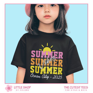 Sommar Känslor Flerfärgad Text Anpassningsbar Flic T Shirt