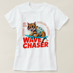 Sommar Katt Inget Jakt - Takterrass Dam T-Shirt