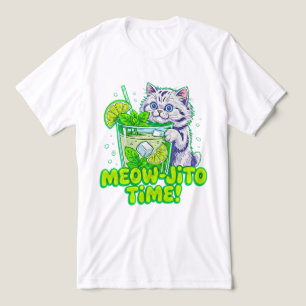 Sommar Katt Mjau-jito Tid! Rollig Kattliknande Coc T Shirt