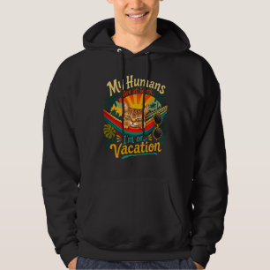 Sommar Katt Semester – Roligt Kattpresent Hoodie