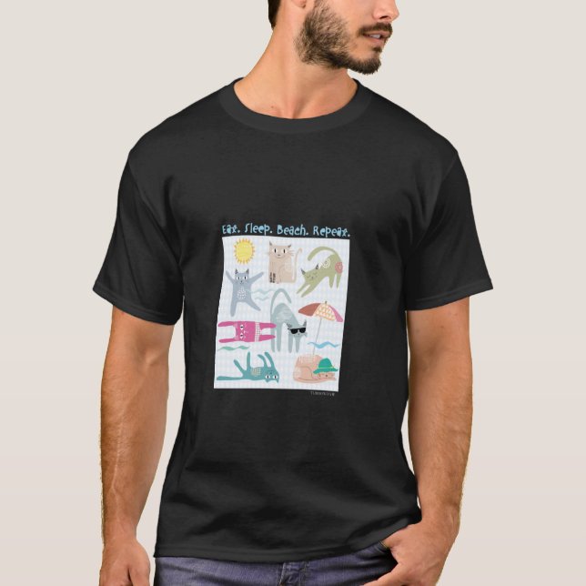 Sommar katter t shirt (Framsida)