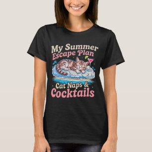 Sommar Kattmamma: Roliga tupplurar & Cocktail Stra T Shirt