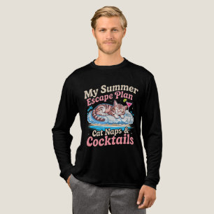 Sommar Kattskjuts Plan – Roligt Cocktail Underlägg T Shirt