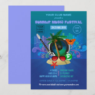 Sommar Klubb Strandfest add logo Inbjudningar