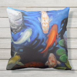 Sommar Koi stora utomhusbrunnar Utomhuskudde