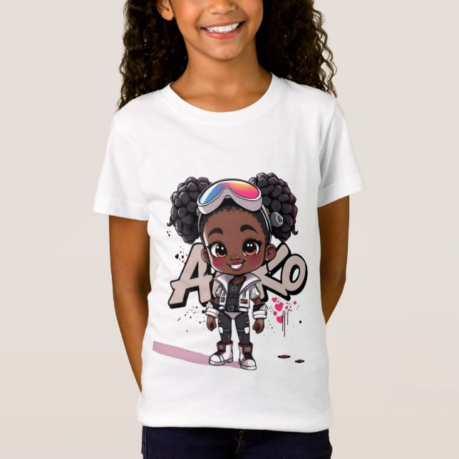 Sommar kul glädje ~ AiKo Kids T Shirt (Framsida)