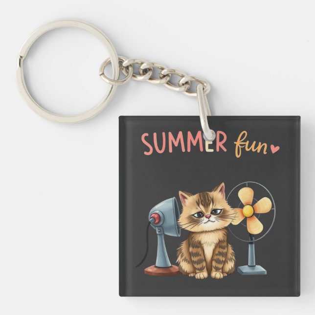 Sommar kul katt t-shirt Sarcastic Tabby  (Framsidan)