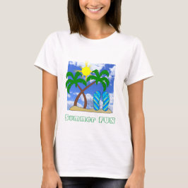 Sommar kul strand tema t-shirt
