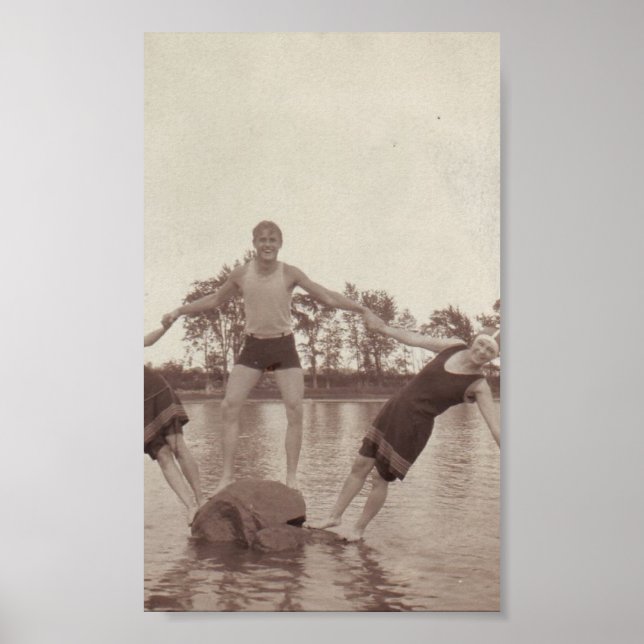 Sommar kul vintage foto tryck (Framsidan)