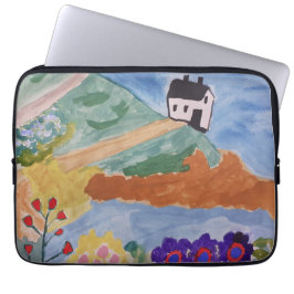 Sommar Kusten och blommor Laptop sleeve